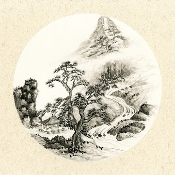 国画山水画