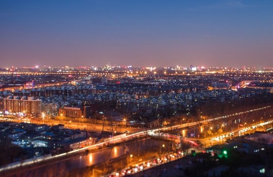 北京城市夜景