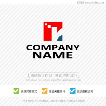 r字母 LOGO设计