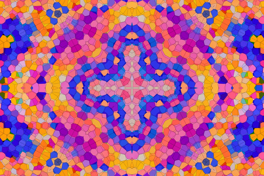 色塊背景拼花抽象圖案 無分層
