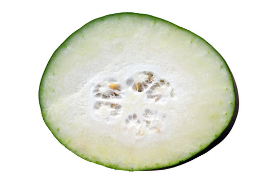 白色背景冬瓜菜蔬图片