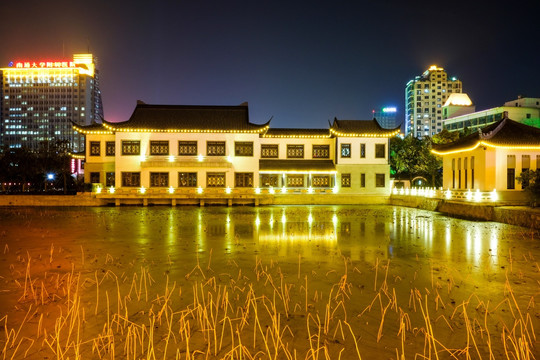 南通濠河风景区夜景