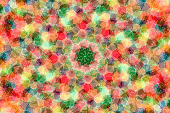 染色玻璃花型圖案 無分層
