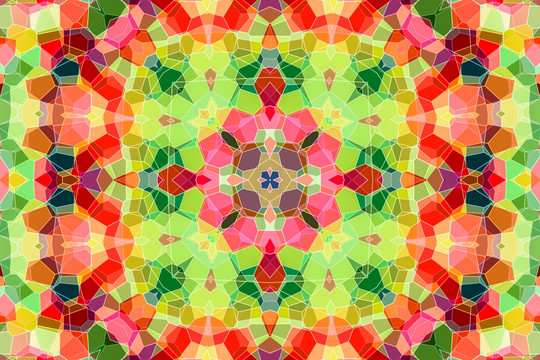 染色玻璃花型圖案 無分層