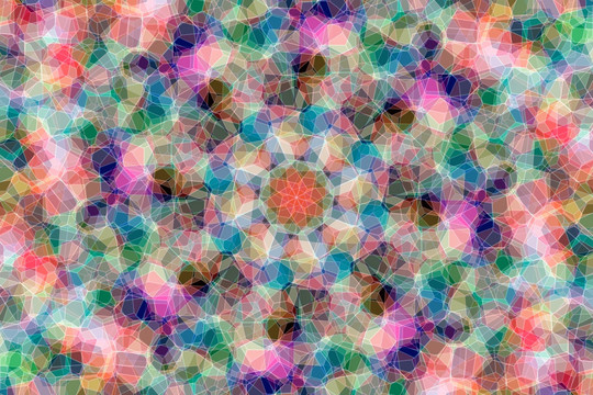 染色玻璃花型图案 无分层