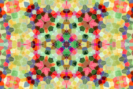 染色玻璃抽象圖案花型 無(wú)分層