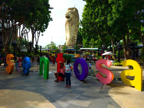 新加坡圣淘沙岛鱼尾狮