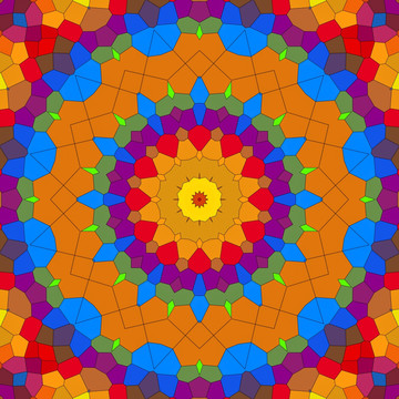 染色玻璃拼花圖案