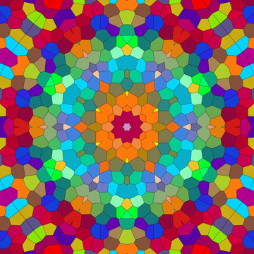 染色玻璃拼花圖案