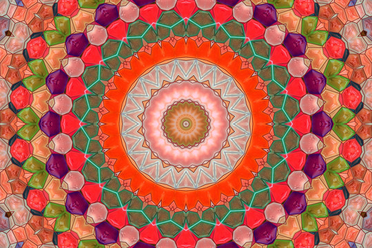 染色玻璃拼花背景圖案 無(wú)分層