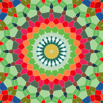 染色玻璃拼花背景圖案 無分層