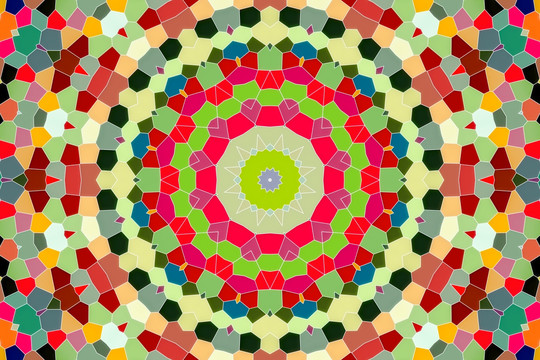 染色玻璃拼花背景圖案 無分層