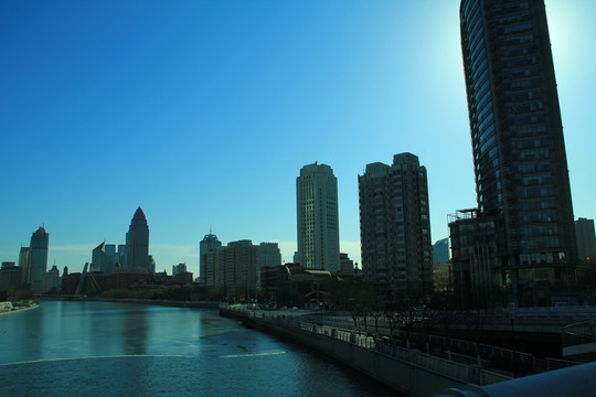 天津海河建筑