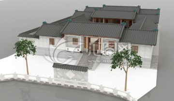 四合院模型設(shè)計(jì)