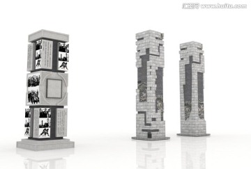 浮雕石柱模型設(shè)計(jì)