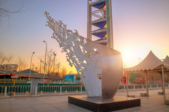 北京奥运雕塑