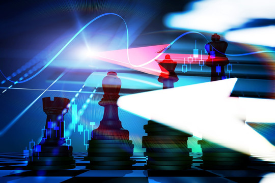 科技箭頭與棋子