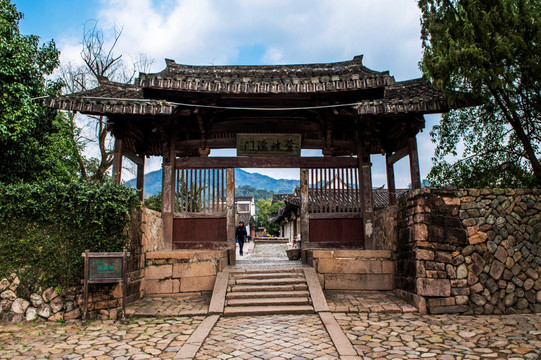 苍坡村 门台 古建筑 古村落