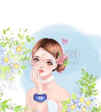 女性插畫職業(yè)卡通人物