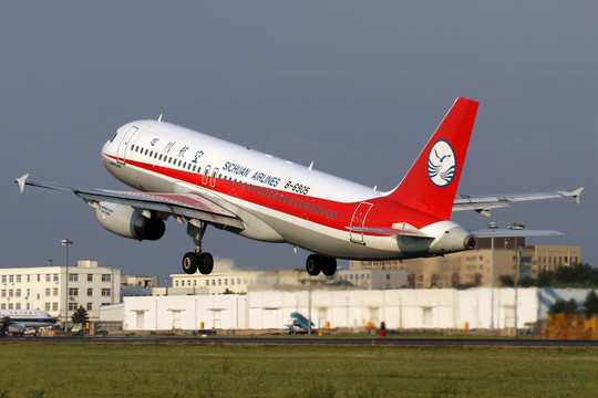 四川航空 飞机起飞