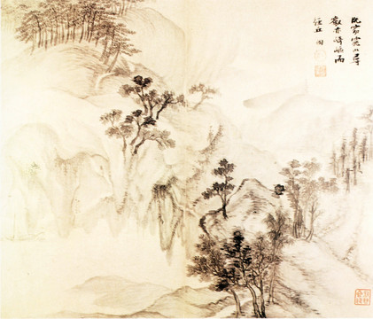張瑞圖 書畫合璧圖
