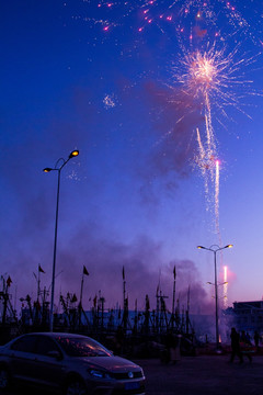 大连祭海神烟花