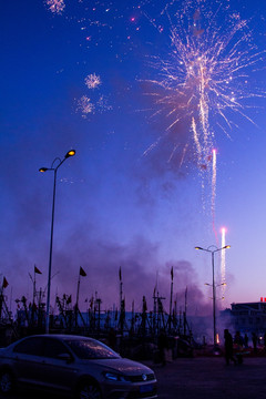 大连祭海神烟花