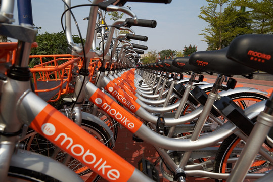 自行车城市交通智能共享单车