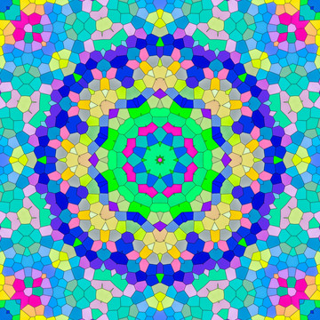 幾何花型玻璃圖案