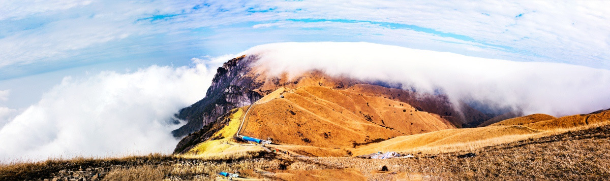 武功山高山草甸宽幅全景