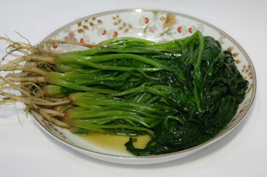 白灼菠菜