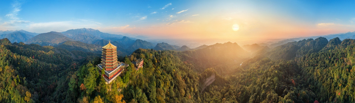 都江堰青城山全景图360度