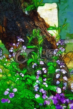 花卉油畫