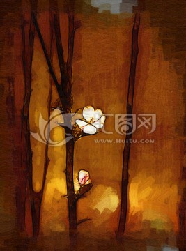 花卉油畫