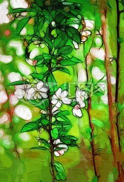 花卉油畫