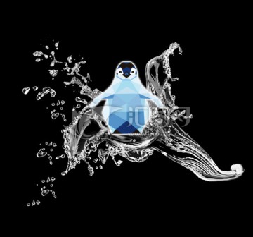 企鵝戲水
