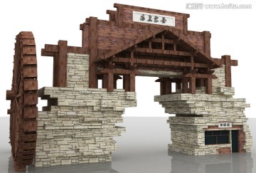 景區(qū)山門模型設(shè)計