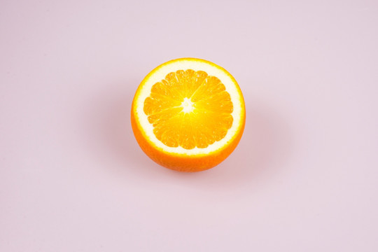 新鲜橙子 橙子剖面