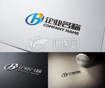 B字母logo设计 金融