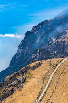 武功山石景