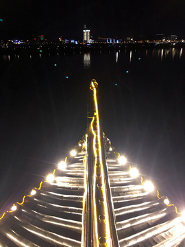 杜甫江阁 湘江 夜景