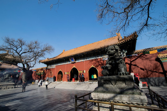 北京雍和宫 雍和门 天王殿