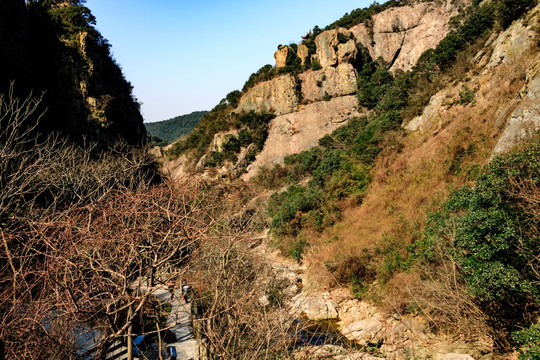 山涧小路 森林山路 山峰山脉