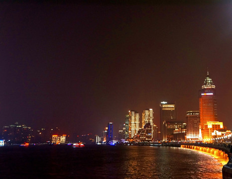 上海黄浦江南外滩建筑