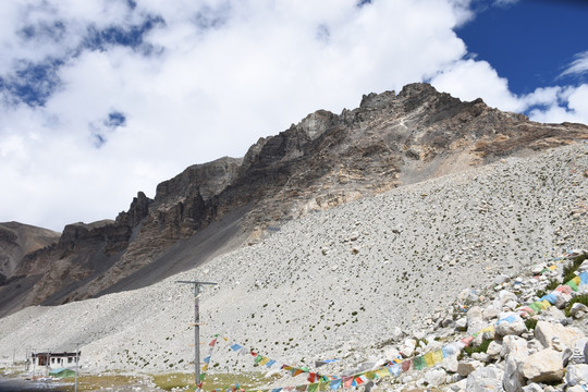 山 山石 砂砾石