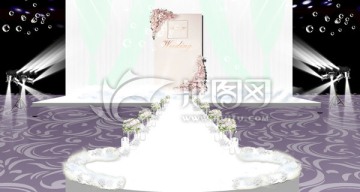 白色婚禮舞臺