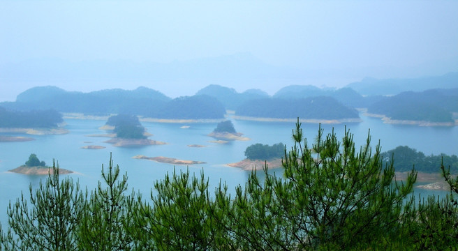 千岛湖的山山水水