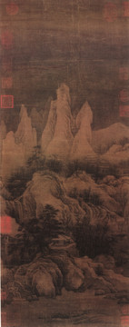 寒林騎驢圖