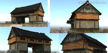 有點(diǎn)悲傷的古建筑3D模型