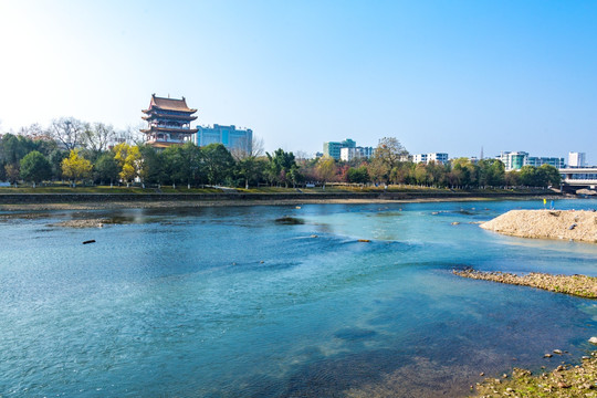 宜春袁水河 状元阁